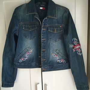 Tommy Hilfiger Denim Jacket with stickers